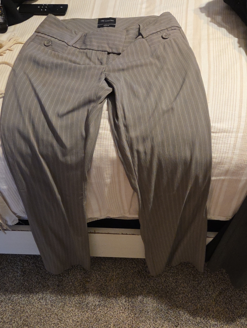 The Limited Taupe Pinstripe women’s Dress Pants